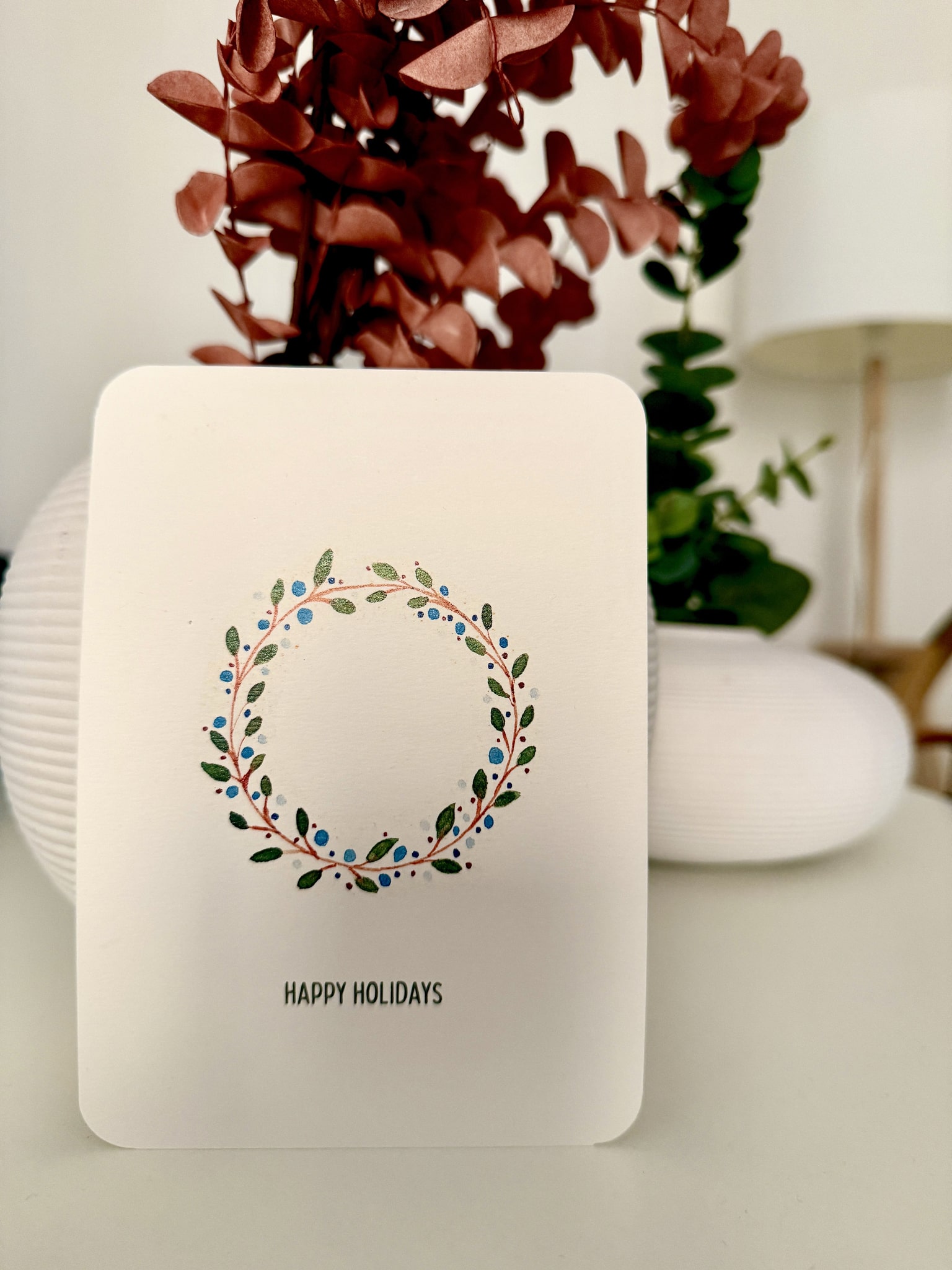 Carte aquarelle Noël 3